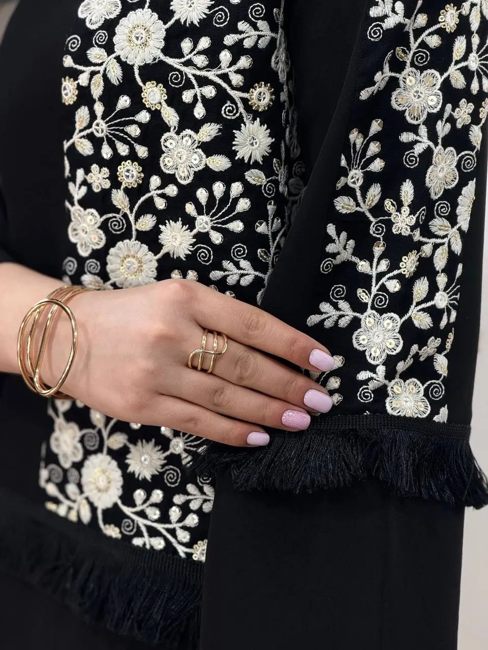 مانتو مجلسی سوزندوزی آیسو سولینا